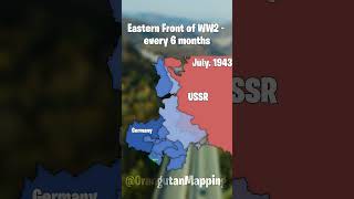 Eastern Front of WW2 Every 6 months history mapper mapping [upl. by Gazo634]