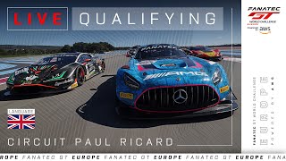 LIVE  Qualifying  Circuit Paul Ricard  2024 Fanatec GT Europe English [upl. by Ahaelam528]