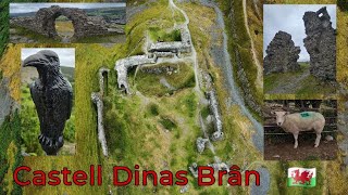 circular walk  Castell Dinas Brân 🏴󠁧󠁢󠁷󠁬󠁳󠁿 [upl. by Wahs]