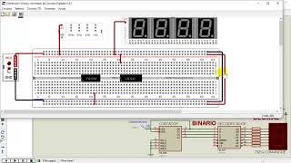 Contador Digital de Década con TTL 7490 en Proteus amp Protoboard Virtual sistelbocd1 [upl. by Hamilah]