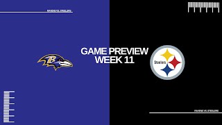 Baltimore Ravens vs Pittsburgh Steelers  2024 Week 11 Prediction [upl. by Bakeman]