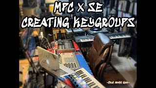 MPC X SE creating KEYGROUPS amp making a beat [upl. by Lyj]