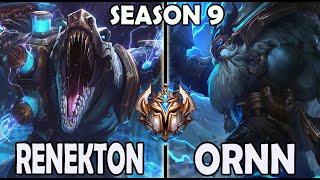 OTP Renekton vs Ornn ⭐ NA Challenger TOP [upl. by Aicylla]