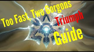 Too Fast Two Gorgons Triumph Guide Destiny 2 VoG 2021 [upl. by Anum]