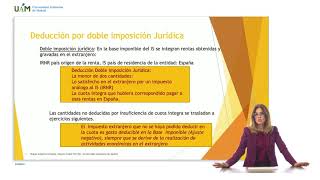 IS compensación de bases imponibles y deducciones por doble imposición [upl. by Atinaw429]