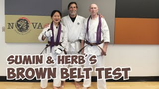 Sumin amp Herbs BROWN BELT Test [upl. by Neyuq]