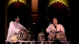 Ustad Zakir Hussain PtYogesh Samsi Jugalbandi Old VideoPart 1 [upl. by Ranna]