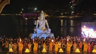 Sacred Ganga Aarti  Parmarth Niketan  Rishikesh [upl. by Edrahc]