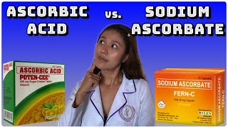 FERN C vs POTEN CEE  Ano ang pinagkaiba ng ASCORBIC ACID at SODIUM ASCORBATE  Simply Shevy [upl. by Strader]