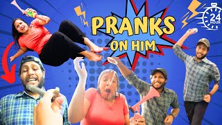 Irritating Pranks on My Brother for 24 Hours😱 Gone Wrong prank Himani Sachan Vlogs [upl. by Atiraj477]