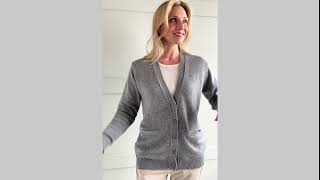 AW24 Stacey 4 Ply Longline Cardigan in Husky [upl. by Nolyd]