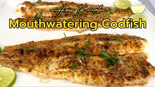 How to bake delicious Codfish Cod recipe EASY ampHEALTHY DINNER IDEA 💡 cooking cod [upl. by Burns836]