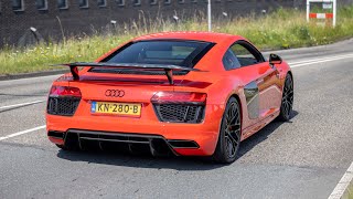 Audi R8 V10 Plus with Quicksilver Exhaust  LOUD Revs Accelerations amp Drifts [upl. by Iseabal]