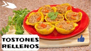 COMO HACER TOSTONES RELLENOS │ TOSTONES RELLENOS DE CANGREJO │ TOSTONES RELLENOS [upl. by Annekahs59]