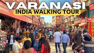 Exploring the Vibrant Narrow Streets of Varanasi India  4K HDR Walking Tour [upl. by Shadow]