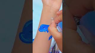 TUTORIAL ¿Cómo pintar un delfín one stroke 🐬💜 youtubshorts shorts [upl. by Icam414]