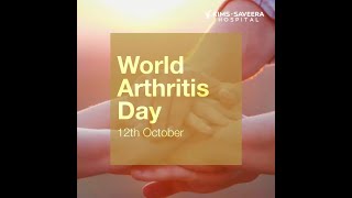 World Arthritis Day  KIMSSaveera Hospital [upl. by Suehtomit]