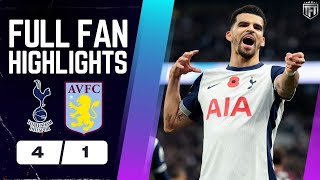 Tottenham Hotspur v Aston Villa 41 Highlights amp All Goals November 3 2024 HD astonvilla tottenham [upl. by Lucas306]