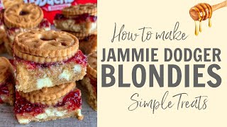 How to make Jammie Dodger Blondies Recipe Shorts [upl. by Myrtie]