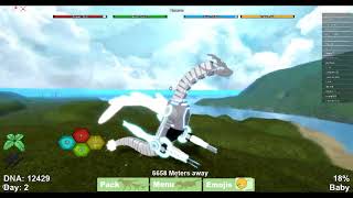 Roblox Dinosaur Simulator Puertasaurus Skin Zenova New Showcase 2019 [upl. by Arytas959]