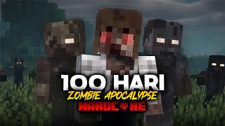 100 Hari di Minecraft Hardcore Zombie Apocalypse Abandoned City  THE MOVIE [upl. by Ardisj]