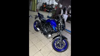 yamaha mt07 2022 oil change no experience [upl. by Godard]