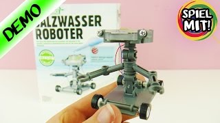 ROBOTER BAUEN MIT SALZWASSER ANTRIEB  Green Science Experiment  Physik für Kinder  Werbung [upl. by Mirna]