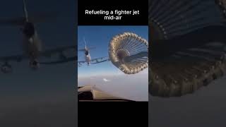 How to refuel a fighter jet midair shorts knowledge [upl. by Yelruc860]