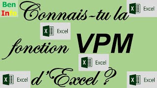 Fonction VPM dExcel [upl. by Llerehs]