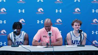 UTA Mens Basketball Postgame Press Conference vs Texas College  111524 [upl. by Airitac]