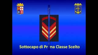 Gradi della Marina Militare Italiana [upl. by Ahsitahs766]