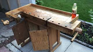 1950s Sjobergs Swedish Vintage carpenters Woodworking bench solid beach eBay tool Haul [upl. by Divadnhoj612]