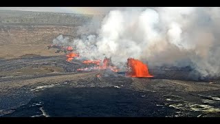 Kīlauea Volcano Hawaii Halemaʻumaʻu crater [upl. by Berlin]