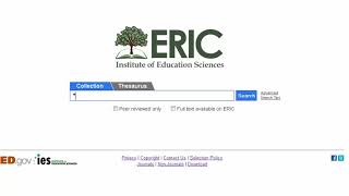 ERIC Education Resources Information Center [upl. by Tham226]