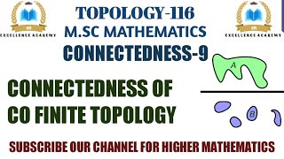 Connectedness of co finite topology examples of Connected space examples of disconnected space [upl. by Doreg408]