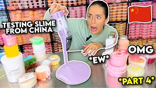 Testing Slime I Bought from CHINA PART 4 MASSIVE UNBOXING REVIEW [upl. by Tedmann]