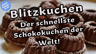 Blitzkuchen  Der schnellste Schokokuchen der Welt  Schnelle Rezepte [upl. by Siclari293]