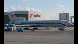 Russian Federation Air Force Tupolev TU154M Engine Startup at Schiphol Airport DutchPlaneSpotter [upl. by Meave]