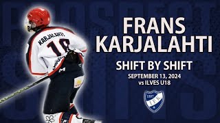 Frans Karjalahti vs Ilves U18  Sep 13 2024  2028 NHL Draft [upl. by Raycher]