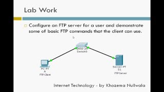 Internet Technology  FTP Cisco Packet Tracer [upl. by Awuhsoj]