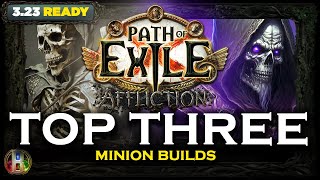 PoE 323 TOP 3 MINION BUILDS  PATH OF EXILE  POE AFFLICTION LEAGUE  POE BUILDS [upl. by Kaylyn]