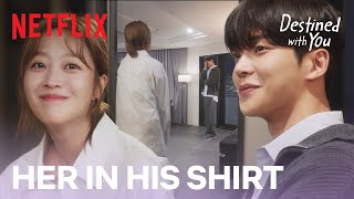 Rowoon is pleasantly surprised by Cho Boah in his shirt  Destined With You Ep 15 ENG SUB [upl. by Nirrek]