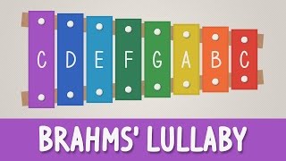 How to play Brahms Lullaby on a Xylophone  Easy Songs  Tutorial [upl. by Codie129]