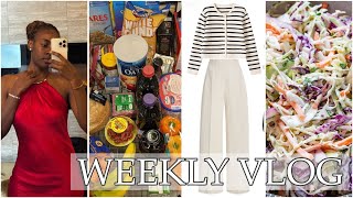 WEEKLY VLOGColeslaw recipe HampM dynamite and urban planet haul  grocery haul [upl. by Liddie]