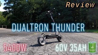 Dualtron Thunder Electric Scooter  5400W 60V 35Ah  Review amp Ride [upl. by Deena]