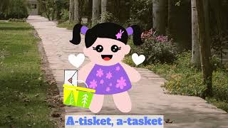 ATisket ATasket  Kids Nursery Rhyme Song with Lyrics [upl. by Oicnanev697]