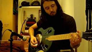 Homemade Resonator Guitar Lydia  Jam 1 [upl. by Irak]