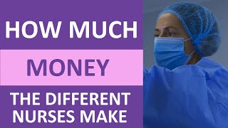 Nurse Salary How Much Money Different Nurses Make in the US [upl. by Joelly]