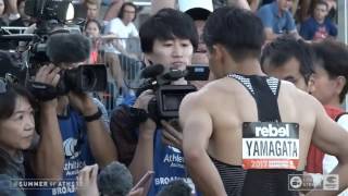 オーストラリア陸上競技会 男子100m 山縣亮太1008 桐生祥秀1019 01 Mens 100m Australian SUMMERofATHS [upl. by Jadd]