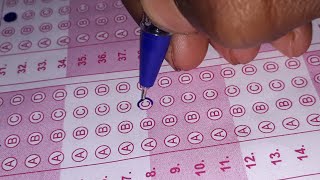 OMR sheet Barane ka practice and Mistakes [upl. by Norrv]